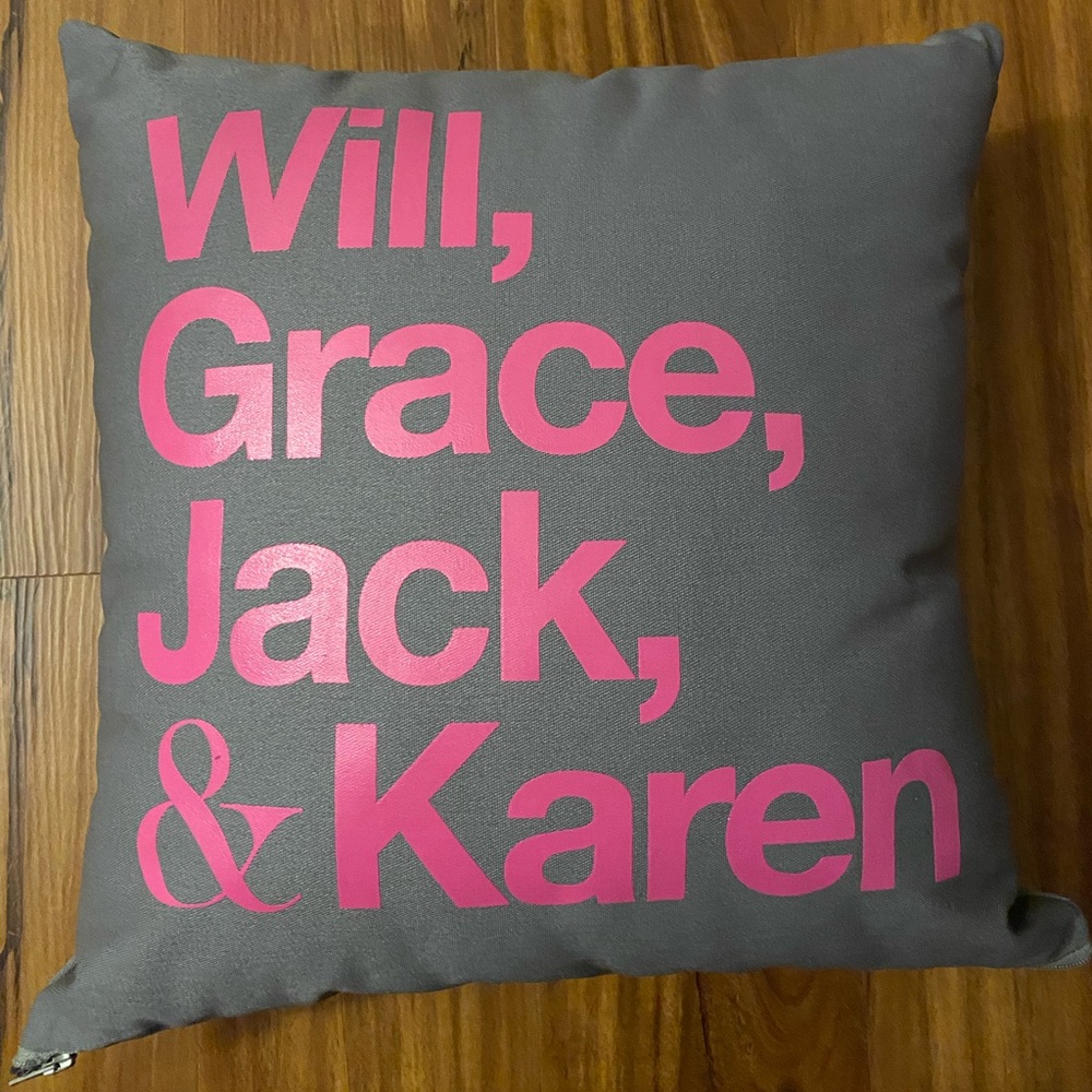 Will & Grace NBC Pillow
